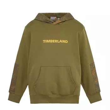 Timberland Повседневная простая толстовка с капюшоном и длинным рукавом унисекс темно-оливково-зеленого цвета A43SF-302 L