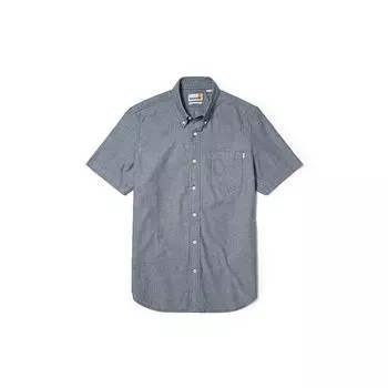 Timberland Повседневная рубашка Oxford с коротким рукавом Мужские рубашки Deep-Sapphire-Blue A2FN6-B68 XS