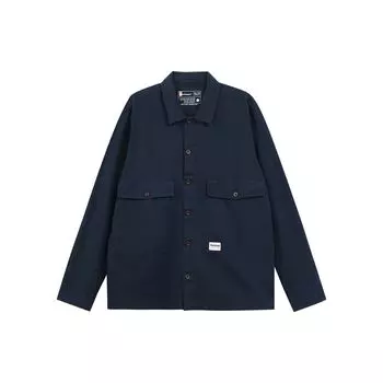 Timberland Повседневная рубашка поло Urban Outdoor Series с однотонным логотипом, мужские рубашки, темно-синие A6QR9-433 M