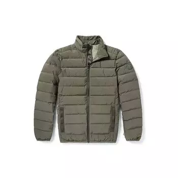 Timberland Повседневная спортивная куртка-пуховик с воротником-стойкой, мужская куртка зеленого цвета A2C84-A58 S