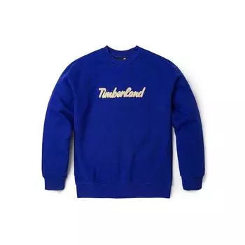 Timberland Повседневный флисовый свободный свитшот с круглым вырезом, женский свитшот, ярко-синий A6HV5-G58 L