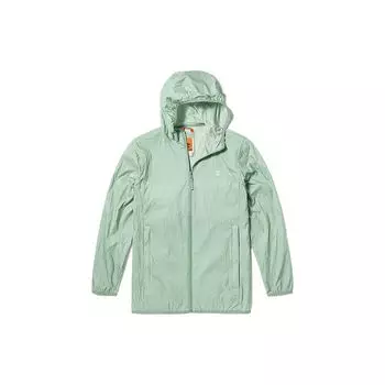 Timberland Однотонная Легкая Складная Куртка с Капюшоном Дышащая Водонепроницаемая Защита от УФ-лучей Куртка Унисекс Морозно-зеленый A5PX6-Q43 M