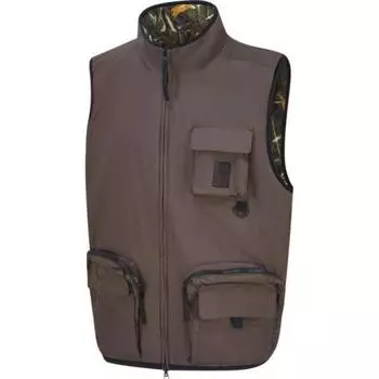Timberland Reversible Utility Sports Vest With Brand Logo Unisex Vests Camel A6X5A-243 S