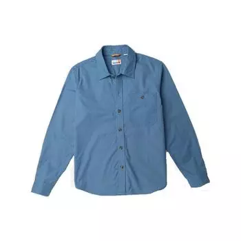 Timberland Рубашка Urban Outdoor Series Commuter Pocket Solid Color Casual Single-Breast с длинным рукавом Мужские рубашки темно-синего цвета A62CD-DJ5 M