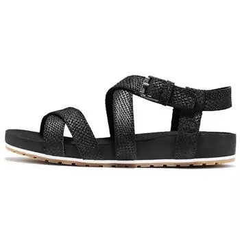 Timberland Сандалии Malibu Waves Barefoot Женские сандалии Черные со змеиным принтом A2ATK015 37.5