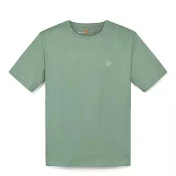 Timberland Short Sleeve Outdoor Breathable Loose T-Shirt Men Tops Green-Bay A6DKUEC6 XS