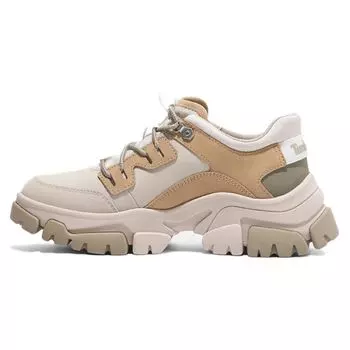 Timberland Синтетическая кожа Ткань Нубук Кожа Круглый носок Шнуровка Противоскользящие дышащие низкие повседневные туфли Женские повседневные туфли Off-White A5ZY8 36