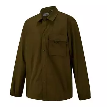 Timberland Sleeve Cordura Casual Polo Comfortable Long Sleeve Shirt Men shirts Brown A5M46-302 M