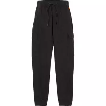 Timberland Solid Color Lace-Up Logo Patch Tapered Casual Pants Men bottoms Black TB0A6JFH001 L