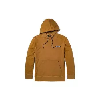 Timberland Solid Color Logo Print Drawstring Hoodie Unisex hoodies Wheat A6Q5U-P47 S