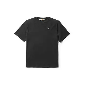 Timberland Solid Color Outdoor Casual Breathable Round Neck Short Sleeve T-Shirt Men Tops Black A42P5-001 M