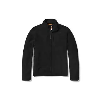 Timberland Solid Color Stand Collar Fleece Jacket Men jackets Black A69KN-001 S