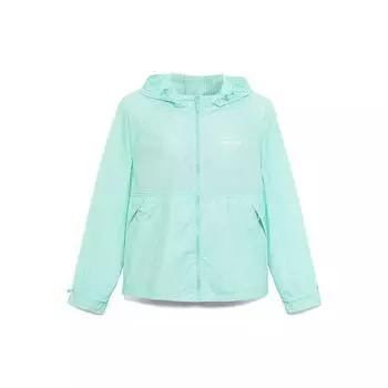 Timberland Solid Color Sun Protection Cool Feel Water-Resistant Lightweight Hooded Jacket Women jackets Light-Blue A66FQ-EG8 M