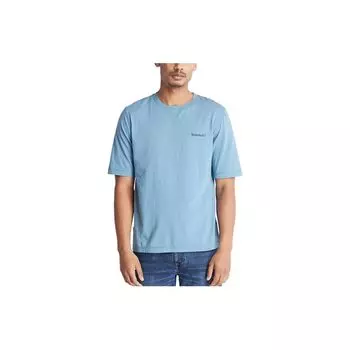 Timberland Solid Color UV Protection Breathable Crew Neck Short Sleeve T-Shirt Men Tops Navy-Blue A68RS-DJ5 XL