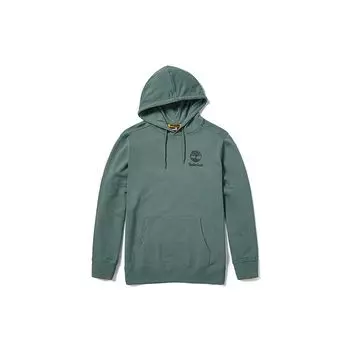 Timberland Спортивная повседневная дышащая толстовка с капюшоном с логотипом, мужская толстовка с капюшоном, бальзамово-зеленая, черная A2FV7-DA9 M