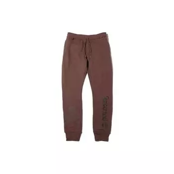 Timberland Спортивные штаны с манжетами и светоотражающим принтом черепа, мужские коричневые брюки A2918-CC0 M