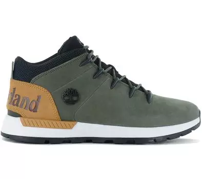 Timberland Sprint Trekker - Мужские зимние ботинки кожаные зеленые TB0A24BV ORIGINAL Shoes EU 46 US 12 зелёный