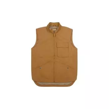 Timberland Stand Collar Zipper Fashion Sleeveless Vest Men vest Yellow TB0A2E7E-P47 M