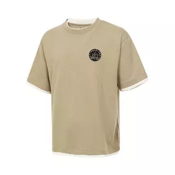 Timberland Striped Crew Neck Sports Casual Short Sleeve T-Shirt Men Tops Khaki A66BY-DH4 S