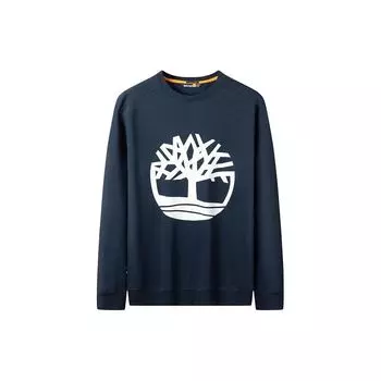 Timberland Свитшот из флиса с круглым вырезом и принтом логотипа Tree, мужской, темно-синий, A277C-U10 M