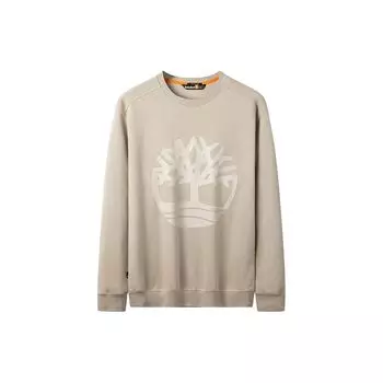 Timberland Свитшот из флиса с круглым вырезом и принтом логотипа Tree, мужской свитшот, серый A277C-CY2 S