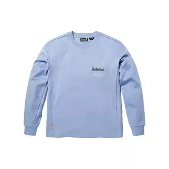Timberland Свитшот с круглым вырезом и логотипом, длинный рукав, женская толстовка, синий, фиолетовый, серый A6AFS-DJ0 M