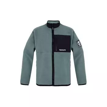 Timberland теплая повседневная флисовая куртка с цветными блоками и логотипом, мужская куртка зеленого цвета A24A5-392 XL