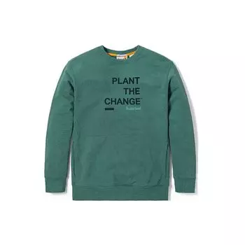 Timberland Толстовка с круглым вырезом и буквенным принтом, мужская толстовка сине-зеленого цвета A62V1-CL6 L