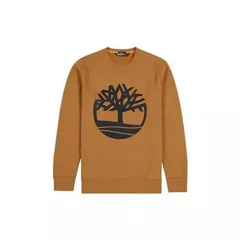 Timberland Толстовка с круглым вырезом и принтом в виде дерева, мужская толстовка пшеничного цвета A2BJ8-P57 L