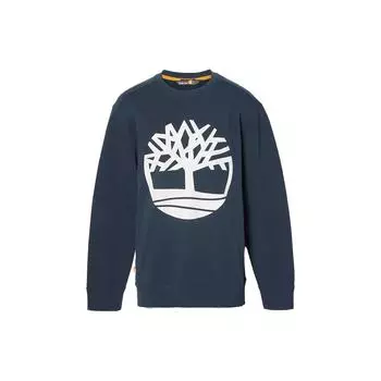 Timberland Толстовка с круглым вырезом и принтом логотипа Tree, мужская толстовка, темно-синий цвет A2BJ8-U10 XL