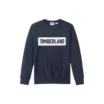Timberland Толстовка с круглым вырезом и принтом букв, мужская толстовка, темно-синий цвет A2BHY-433 XS