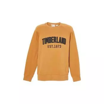 Timberland Толстовка с круглым вырезом и вышитыми буквами и цифрами, мужская толстовка, желтая A669D-P47 M