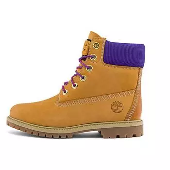 Timberland Удобные короткие кожаные ботинки Martin серии Heritage, женские ботинки пшеничного цвета A44KPW 36