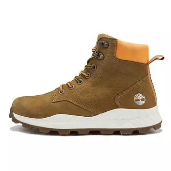 Timberland Удобные универсальные короткие ботинки для отдыха на открытом воздухе серии Brooklyn, мужские ботинки цвета пшеницы A2DSZ 41.5