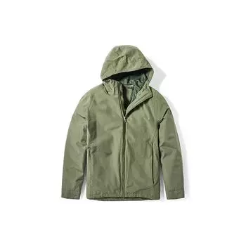 Timberland Упаковываемая водонепроницаемая куртка с капюшоном на молнии, мужские куртки армейского зеленого цвета A29XAA58 XL