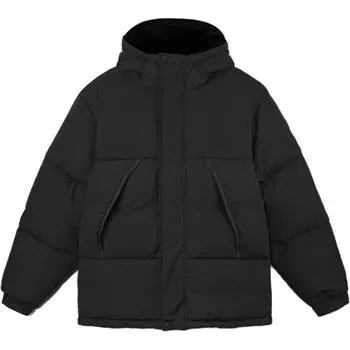 Timberland Urban Outdoor Solid Color Warm Windproof Water-Resistant Down Jacket Men Jacket Black A44PH-001 XS