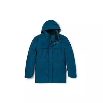 Timberland Ветрозащитная теплая хлопковая куртка с капюшоном и несколькими карманами, мужская верхняя одежда, средне-синяя A5TPNBZ4 S