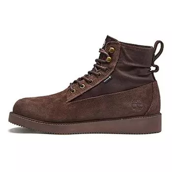 Timberland Мужские водонепроницаемые прочные рабочие ботинки Chukka темно-коричневые A2JCPW 41.5