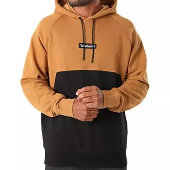 Timberland Вышитый логотип Color Block Casual Hoodie Men Hoodies Wheat A22KQ-P57 XS