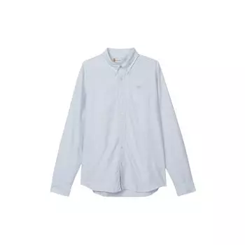 Timberland Вышитый логотип Outdoor Casual Slim Fit Long Sleeve Shirt Men Shirts Sky-Blue A2ARQ-B02 L