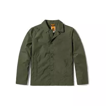 Timberland Вышитый логотип спортивной тренерской куртки мужские куртки армейско-зеленый A24JV-A58 XS