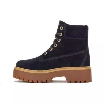 Timberland водонепроницаемые теплые прочные амортизирующие короткие уличные ботинки женские ботинки синего цвета A62PVW 38.5