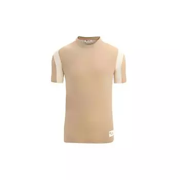 Timberland X Icebreaker Collaboration Patchwork Crew Neck Short Sleeve T-Shirt Men Tops Light-Brown A6J7Q262 S