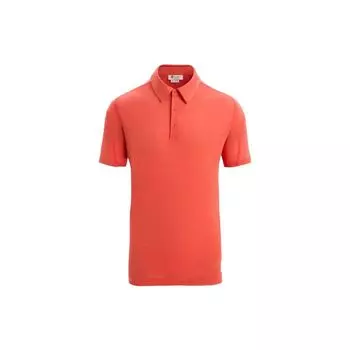 Timberland X Icebreaker Collaboration Solid Color Short Sleeve Polo Shirt Men tops Orange A6J8N-DV2 M