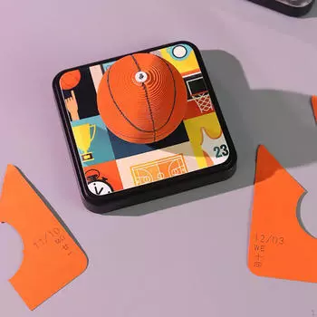 Time Piece Календарь 3D Блокнот для записей Форма баскетбольного мяча Декор для рабочего стола Блокнот для подарка
