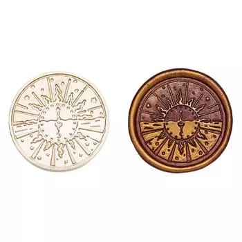 Time Series Эмаль Медная Голова 3D Рельефная Огненная Краска Медная Голова для Свадебной Карты B