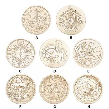 Time Series Медная Голова Классическая Винтажная Эмаль Медная Голова для Подарочного Скрапбукинга B