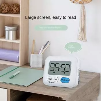 Timer Reminder Countdown Timer Large Screen Cooking Alarm Clock Creative Kitchen Timer Student оранжевый