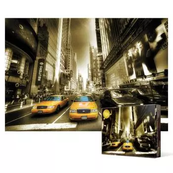 Times Square in Taxi - 1000 piece jigsaw puzzle, popular Korean puzzle