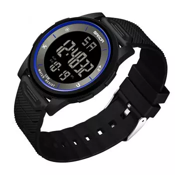 Timever Men s Digital Watch Thin Lightweight Waterproof LED Alarm Stopwatch Easy to See